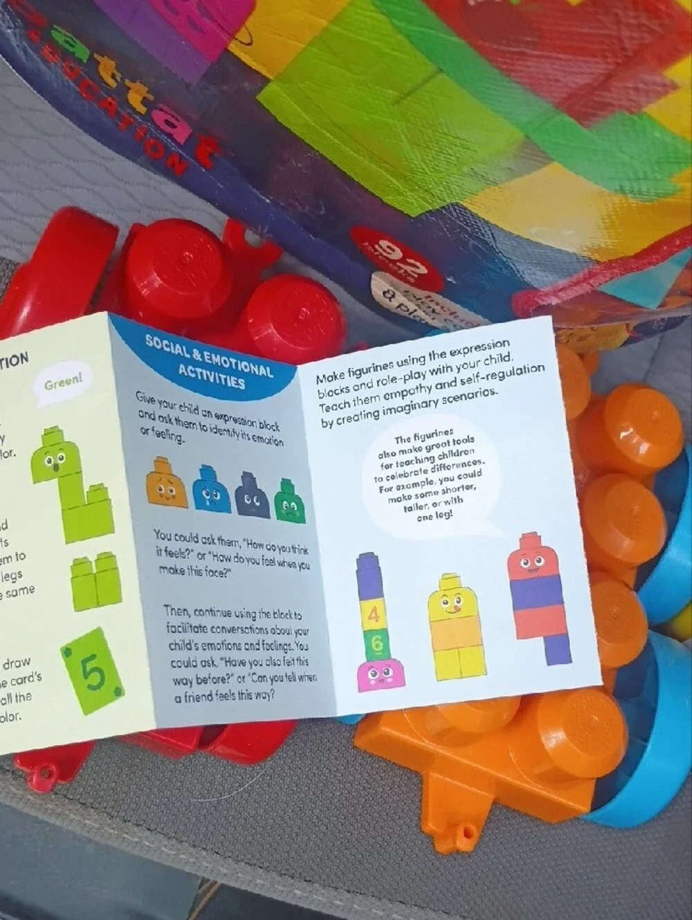 Number Blocks Multicolor Building Set for Kids